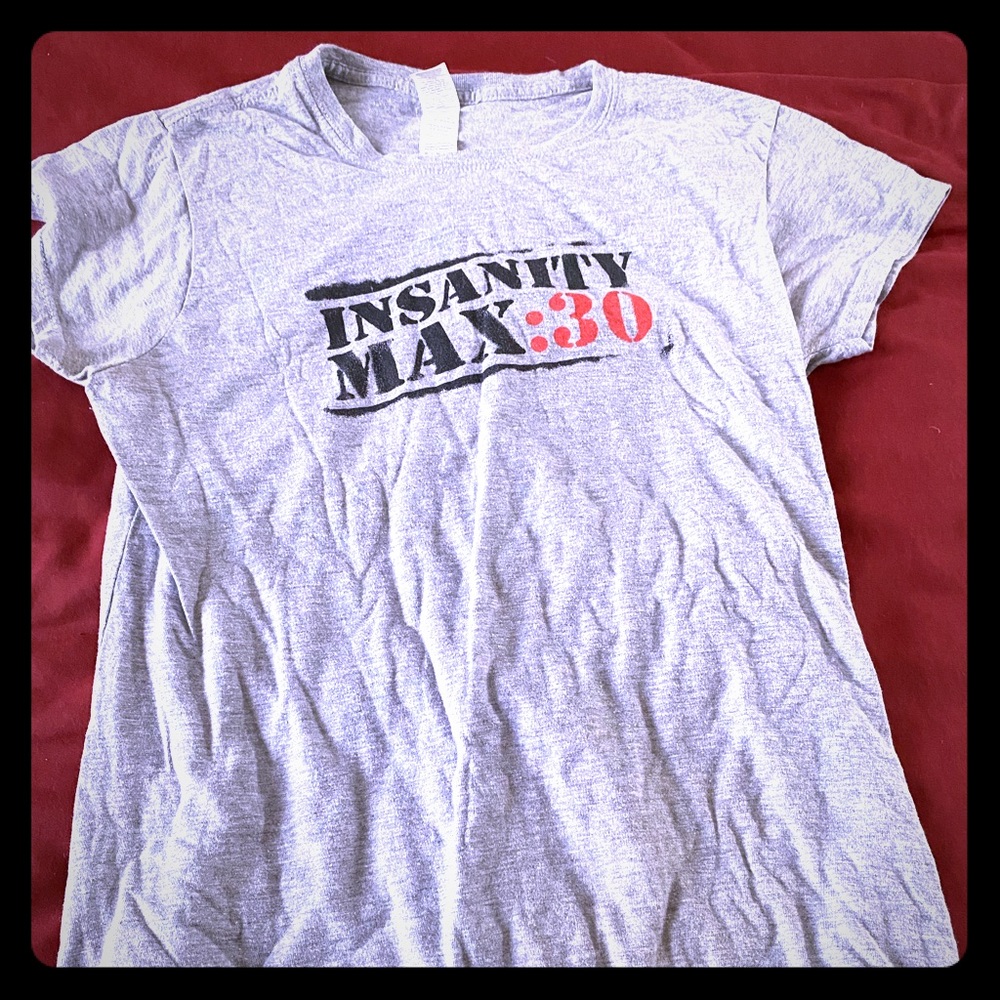 Women’s Insanity Max:30 Grey T-Shirt Size M